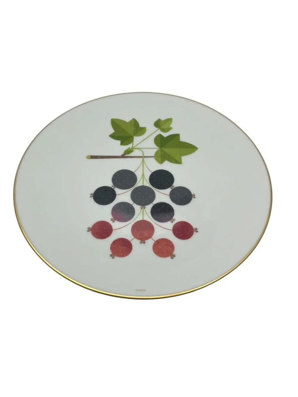 HERMES KAORUMI PORCELAIN FRUIT PLATES SET OF 6 BNIB